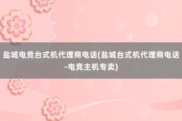 盐城电竞台式机代理商电话(盐城台式机代理商电话-电竞主机专卖)