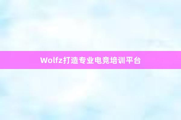 Wolfz打造专业电竞培训平台